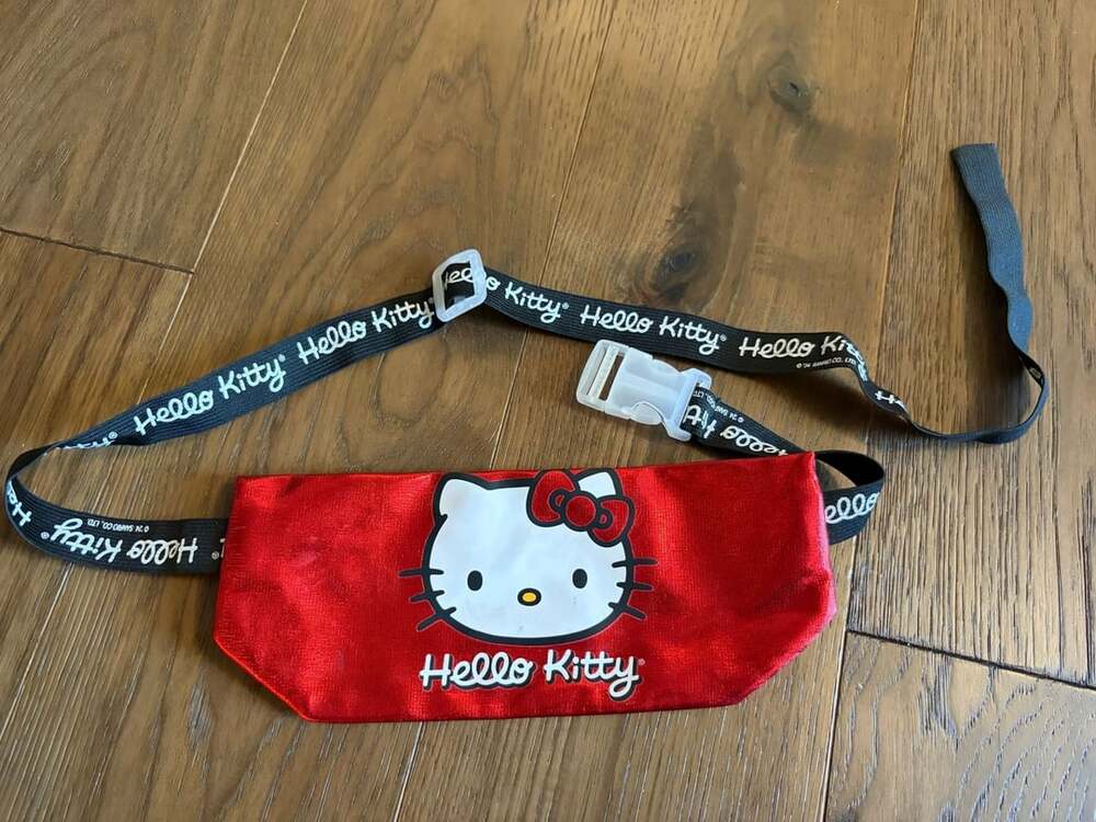 Sanrio Hello Kitty Fanny Pack Red Metallic Waist Bag